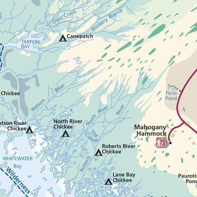 Everglades National Park - NPS Map - Hike Florida - Boat Florida Preview 2