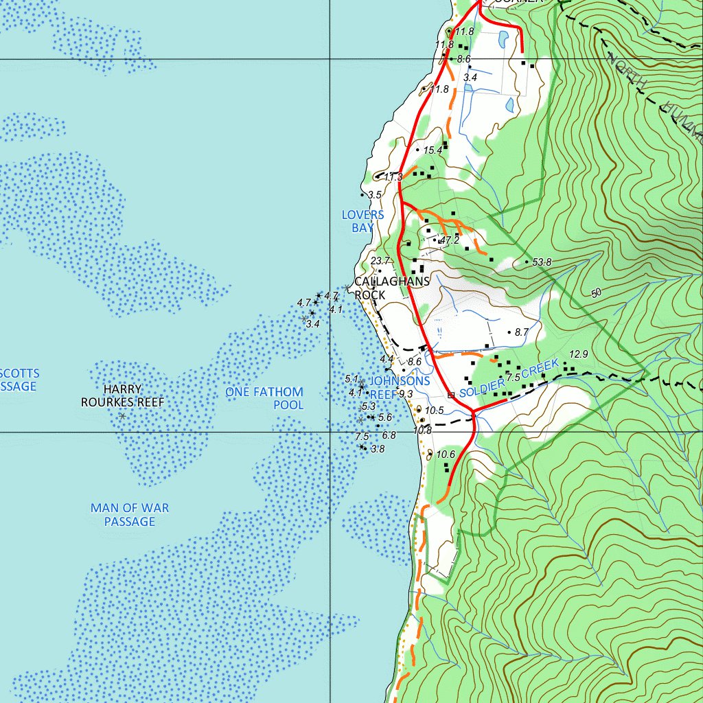 0735-4N LORD HOWE ISLAND Map by nswtopo | Avenza Maps