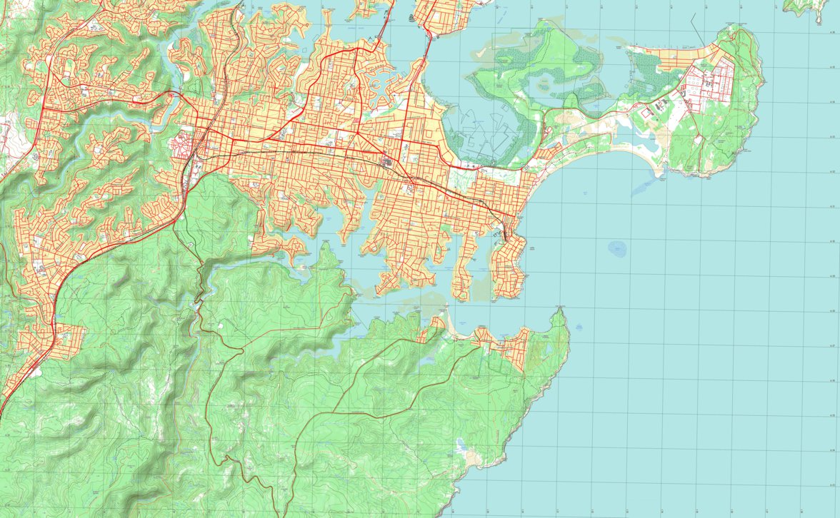 9129-4N PORT HACKING Map by nswtopo | Avenza Maps