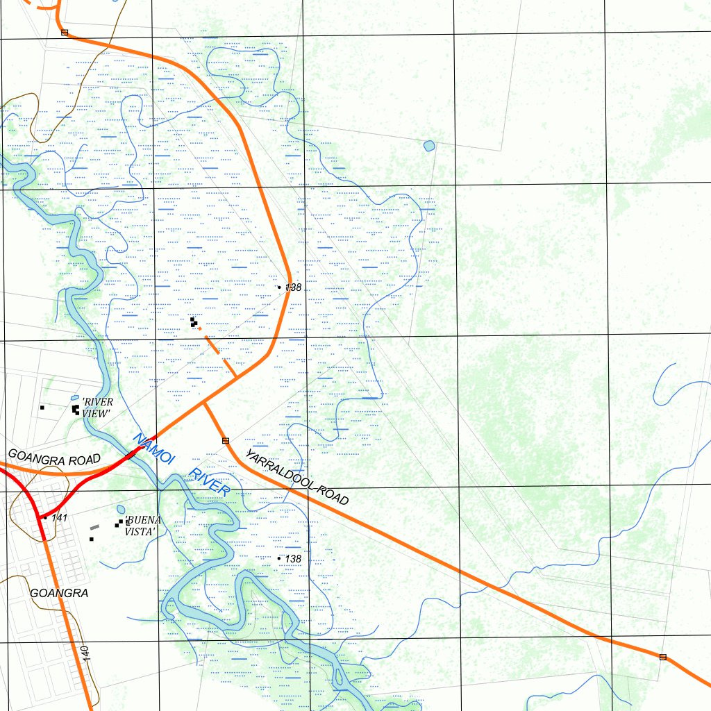 8537-N WALGETT Map by nswtopo | Avenza Maps