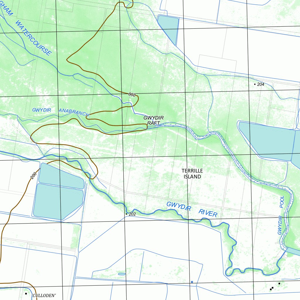 Moree Map 8839-S MOREE Map by nswtopo | Avenza Maps
