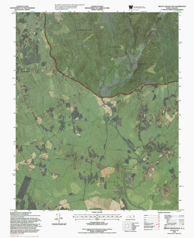 NC-MOUNT GILEAD EAST: GeoChange 1954-2012 Preview 1