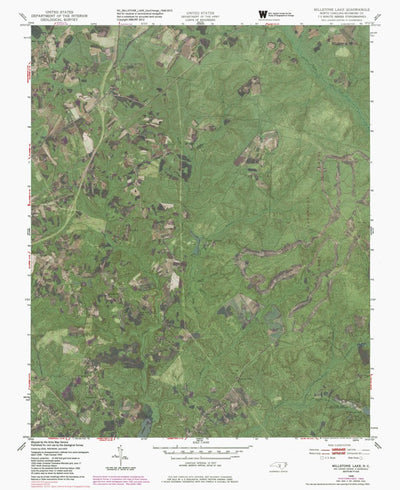 NC-MILLSTONE LAKE: GeoChange 1948-2012 Preview 1