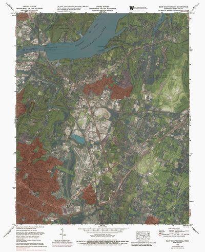 TN-EAST CHATTANOOGA: GeoChange 1968-2012 Preview 1