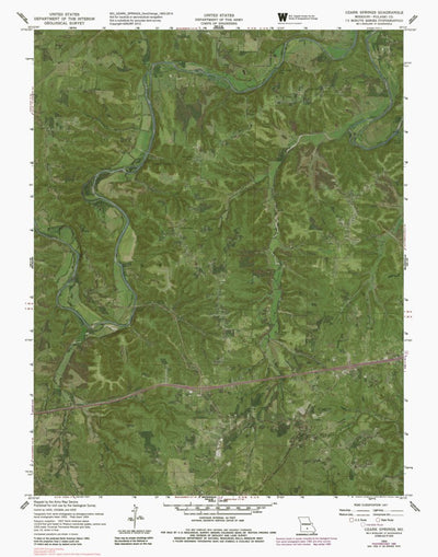 MO-OZARK SPRINGS: GeoChange 1953-2014 Preview 1