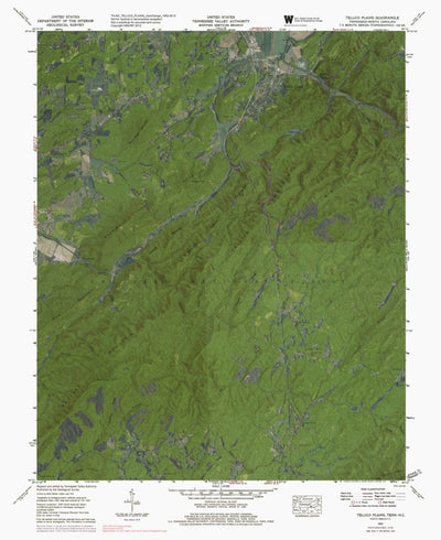 TN-NC-TELLICO PLAINS: GeoChange 1953-2012 Preview 1