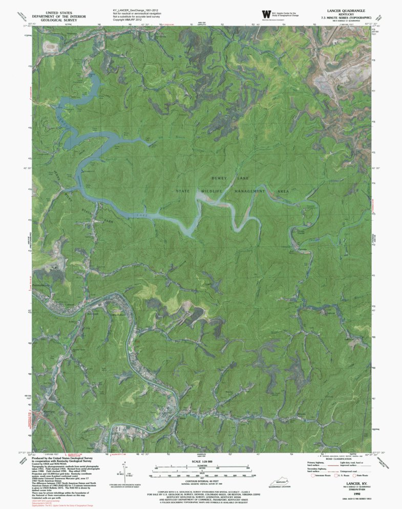 KY-LANCER: GeoChange 1951-2012 Map by Western Michigan University