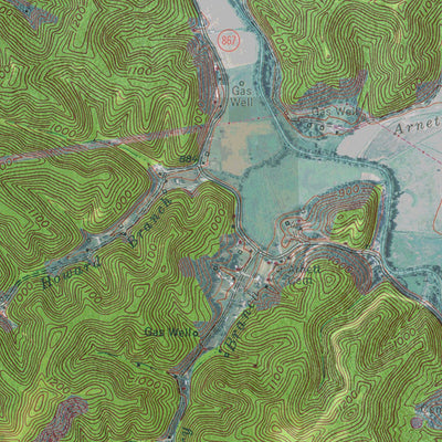 KY-SALYERSVILLE SOUTH: GeoChange 1950-2012 Preview 2