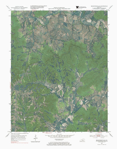 KY-BRADFORDSVILLE: GeoChange 1950-2012 Preview 1