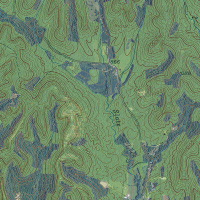 KY-BRADFORDSVILLE: GeoChange 1950-2012 Preview 2