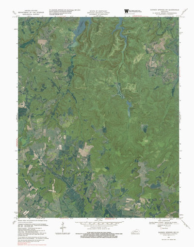 KY-DAWSON SPRINGS SW: GeoChange 1951-2012 Preview 1
