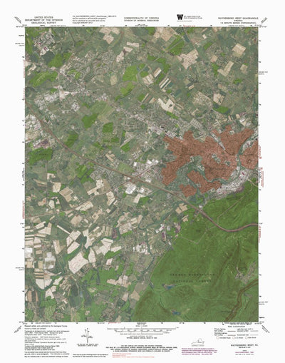 VA-WAYNESBORO WEST: GeoChange 1963-2012 Preview 1