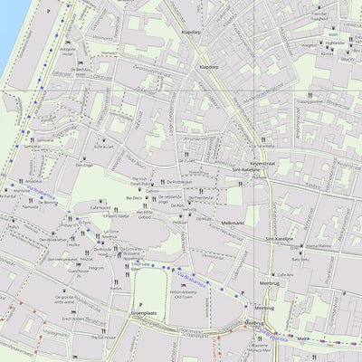Antwerp Tourist Street Map Preview 3