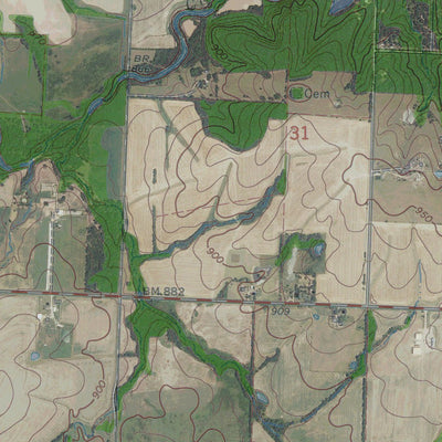 MO-GREEN RIDGE SOUTH: GeoChange 1972-2012 Preview 3
