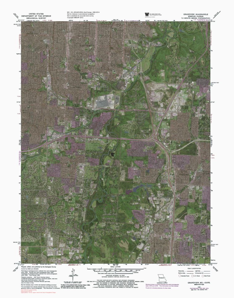 MO-KS-GRANDVIEW: GeoChange 1962-2014 Map by Western Michigan University ...