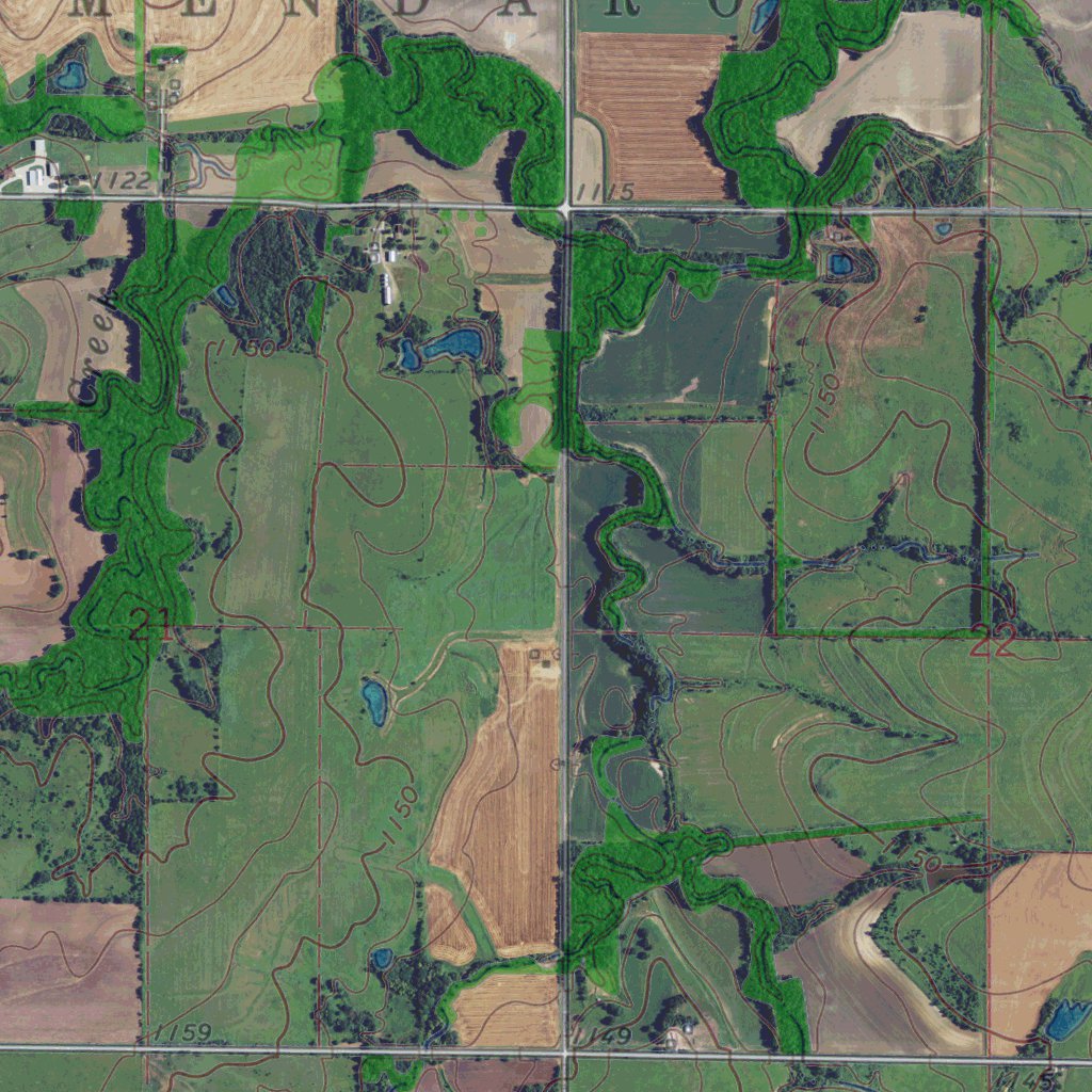 Gridley Map KS-GRIDLEY NW: GeoChange 1966-2012 Map by Western Michigan University ...