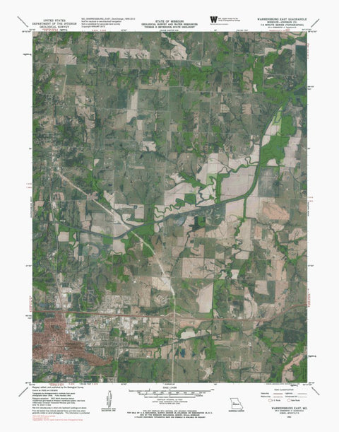 MO-WARRENSBURG EAST: GeoChange 1958-2012 Preview 1