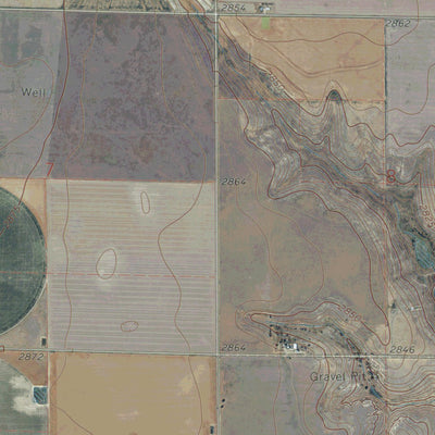 KS-WEST OF EMINENCE CEMETRY: GeoChange 1973-2012 Preview 3