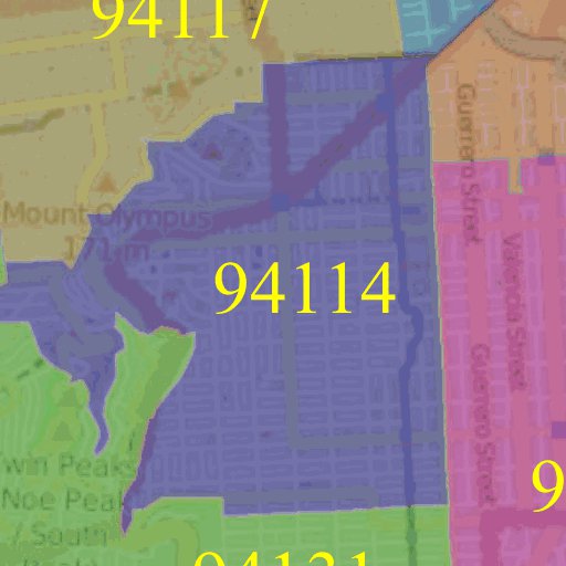 San Francisco Zip Codes Map by Segoviano | Avenza Maps