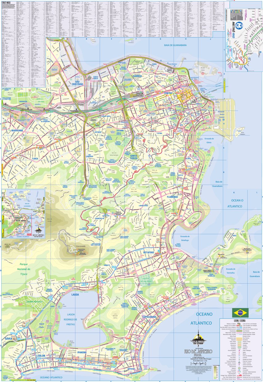Rio De Janeiro 1:12,500 - ITMB Map by ITMB Publishing Ltd. | Avenza Maps