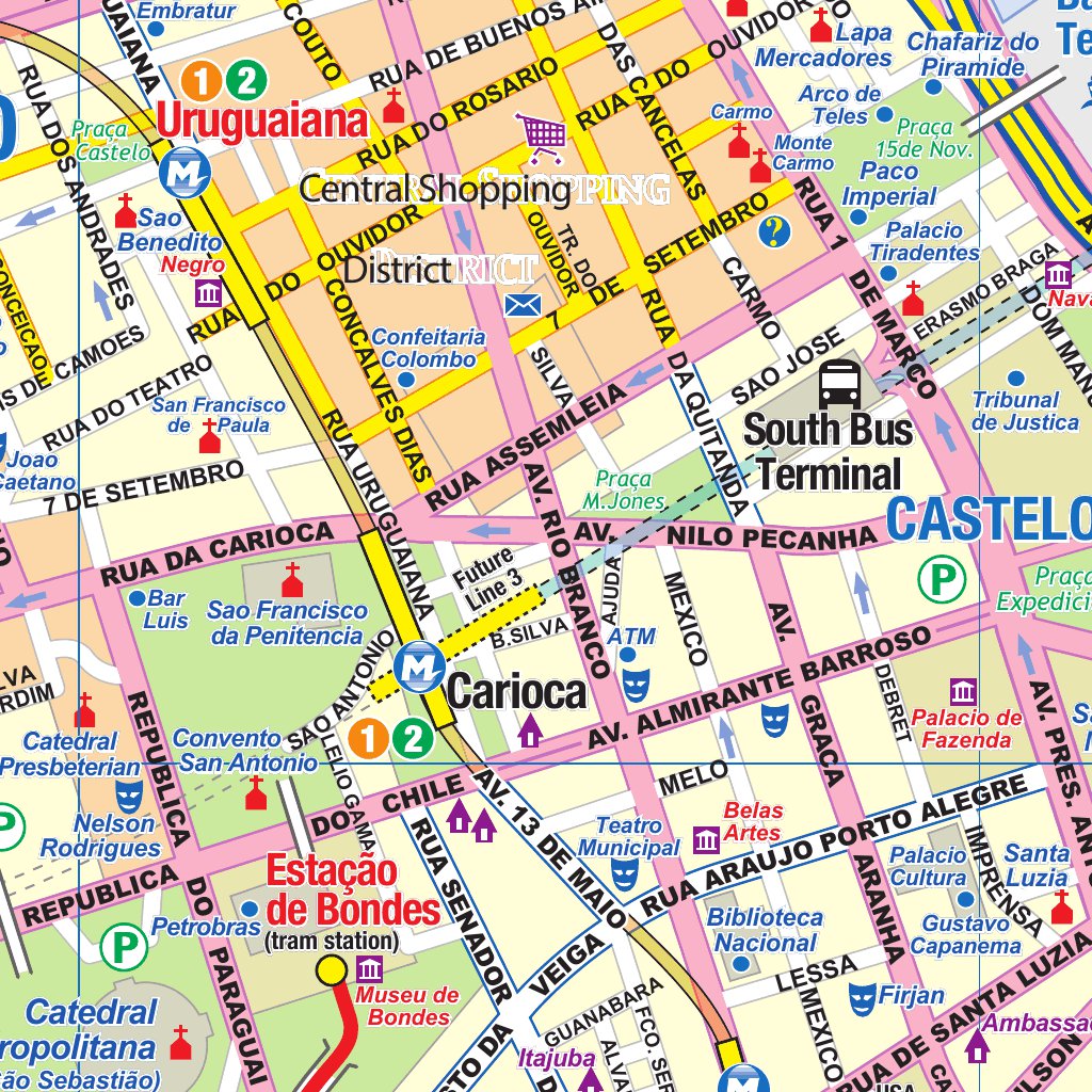 Rio De Janeiro 1:12,500 - ITMB Map by ITMB Publishing Ltd. | Avenza Maps