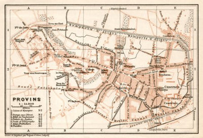 Provins city map, 1909 Preview 1