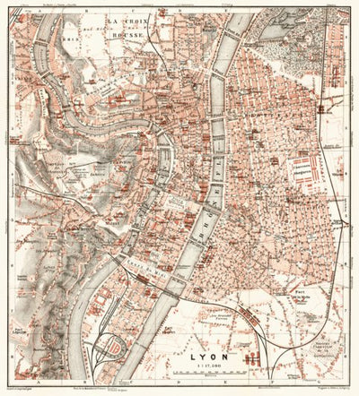 Lyon city map, 1902 Preview 1
