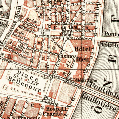 Lyon city map, 1902 Preview 2