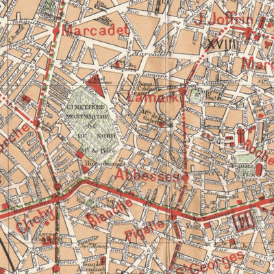 Paris city map (New Plan of Paris), 1912 Preview 3