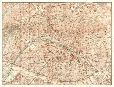 Paris city map, 1903 Preview 1