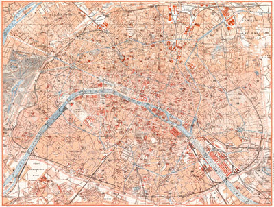 Paris city map, 1910 Preview 1
