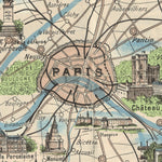 Paris environs, illustrated map, about 1910 Preview 2
