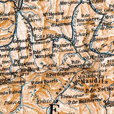 Pyrénées map, 1929 Preview 2