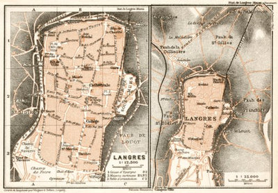 Langres overview map, 1909 Preview 1