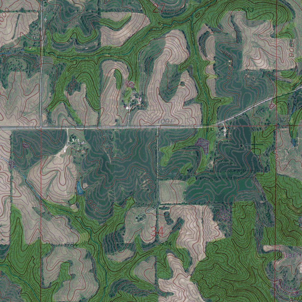 KS-MO-ATCHISON NE: GeoChange 1959-2014 Map by Western Michigan ...