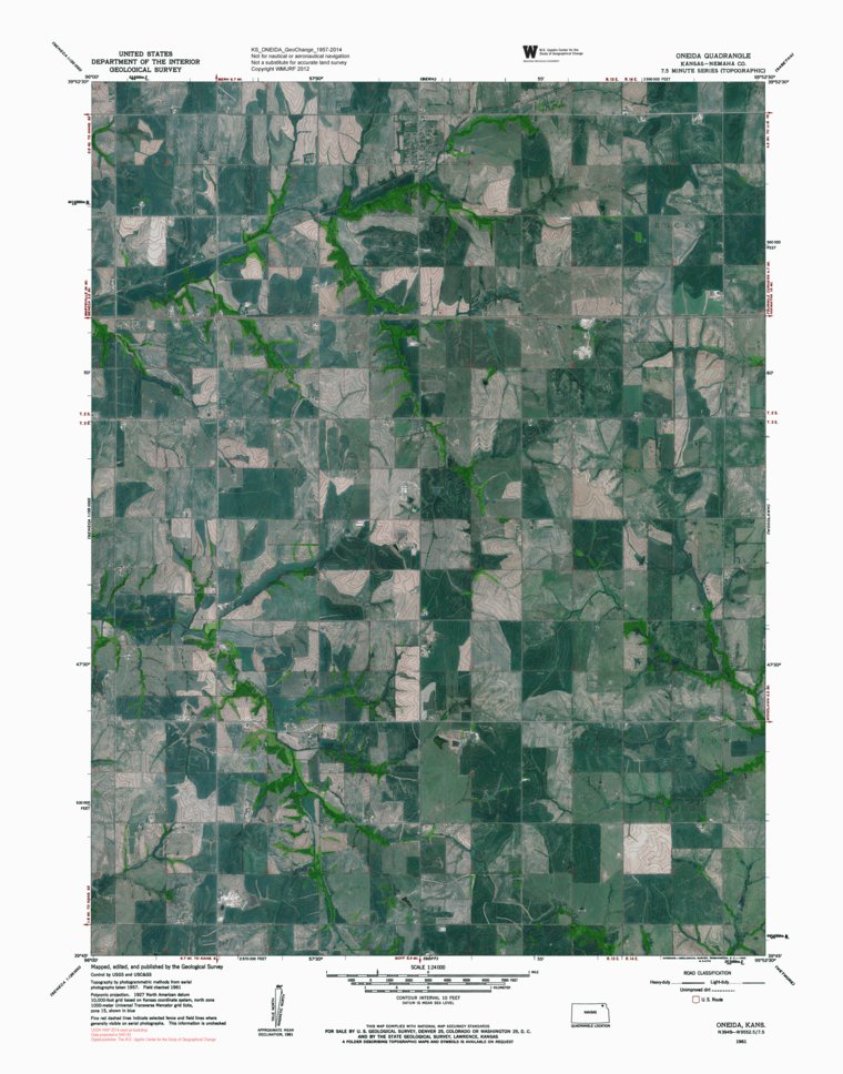 KS-ONEIDA: GeoChange 1957-2014 Map by Western Michigan University ...