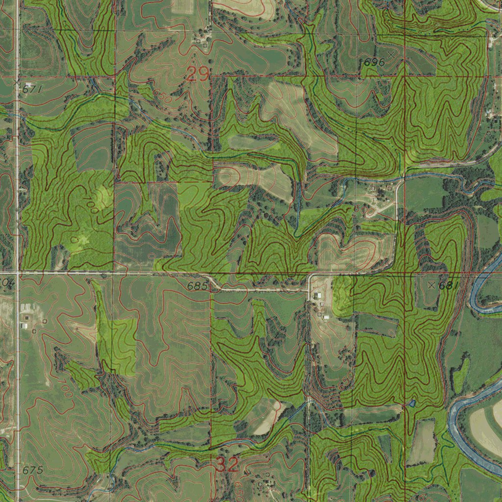 IA-LOCKRIDGE EAST: GeoChange 1973-2013 Map by Western Michigan ...