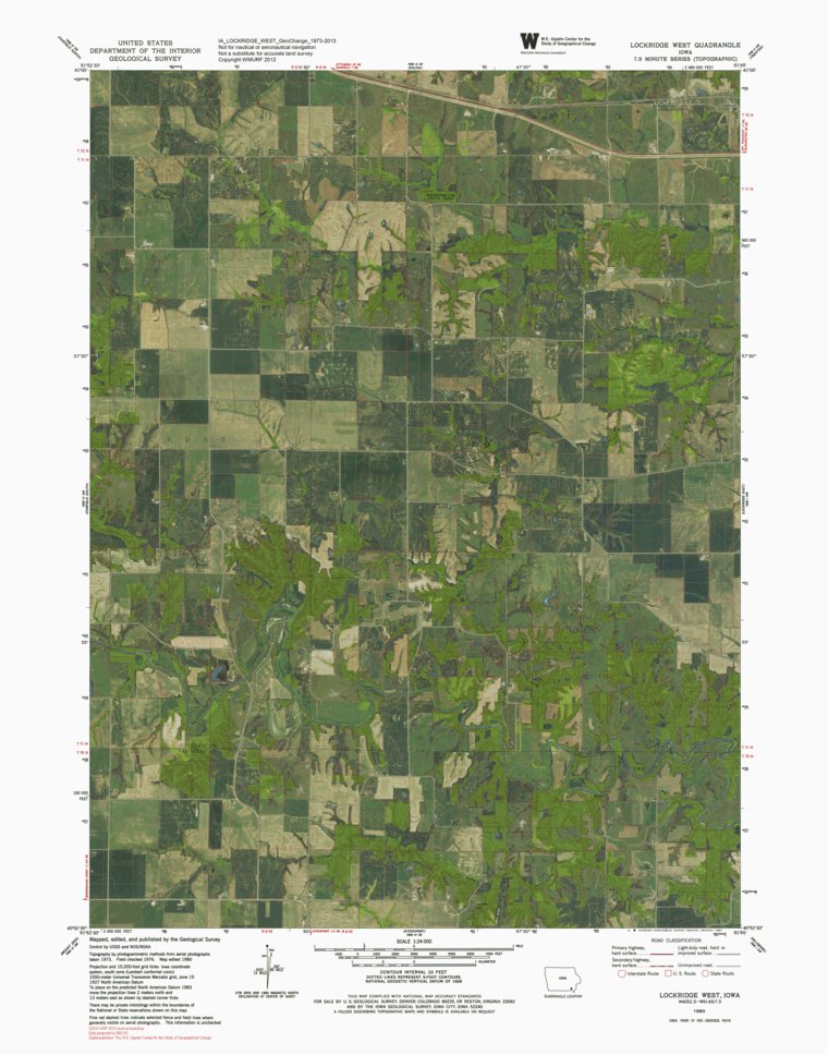 IA-LOCKRIDGE WEST: GeoChange 1973-2013 Map by Western Michigan ...