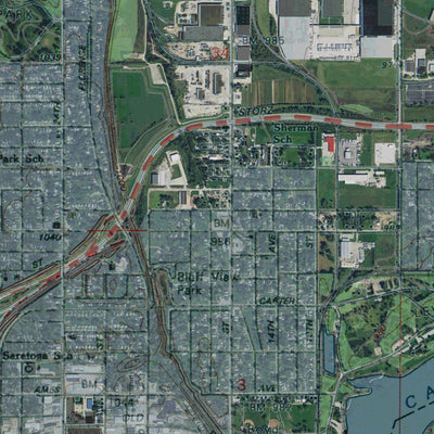 NE-IA-OMAHA NORTH: GeoChange 1952-2013 Preview 2