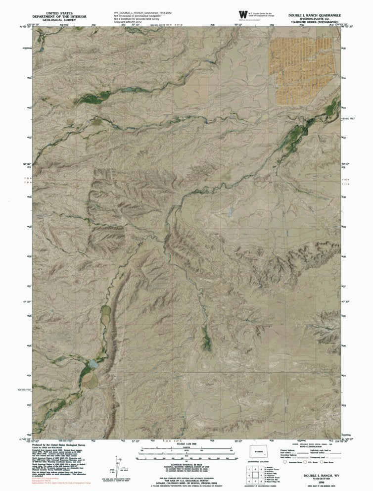 WY-DOUBLE L RANCH: GeoChange 1949-2012 Map by Western Michigan ...