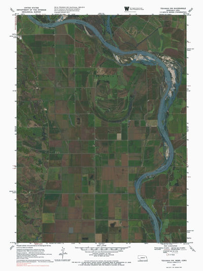 NE-IA-TEKAMAH NW: GeoChange 1965-2014 Preview 1
