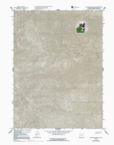 WY-ANTELOPE KNOLL NE: GeoChange 1963-2012 Preview 1