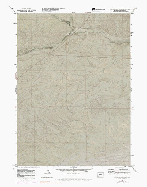 WY-SHUTE CREEK LAKE: GeoChange 1968-2012 Preview 1