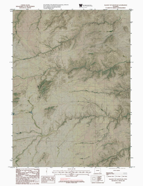 WY-RAGGED TOP MOUNTAIN: GeoChange 1983-2012 Preview 1