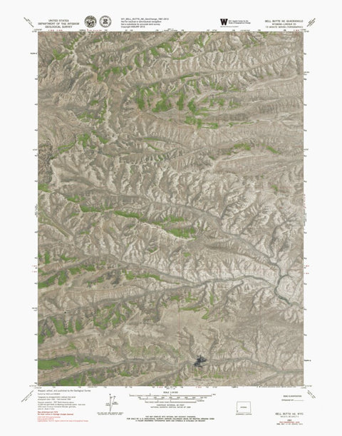 WY-BELL BUTTE NE: GeoChange 1961-2012 Preview 1