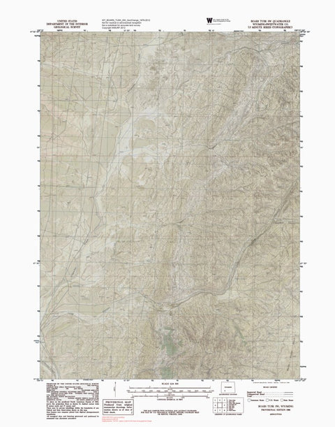 WY-BOARS TUSK SW: GeoChange 1979-2012 Preview 1