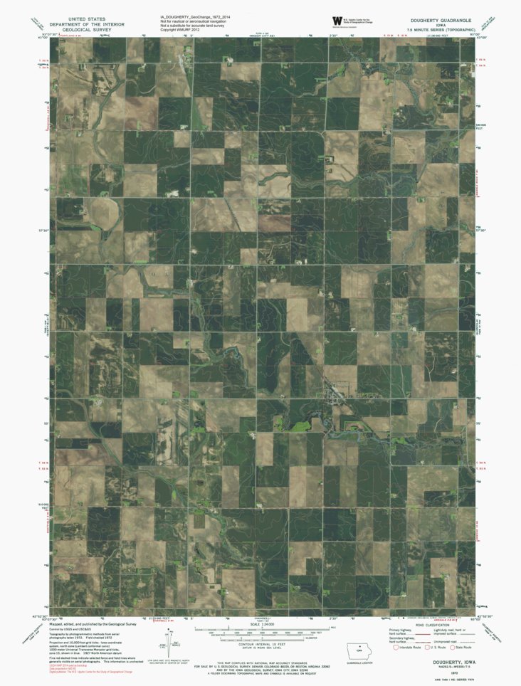 IA-DOUGHERTY: GeoChange 1972-2014 Map by Western Michigan University ...