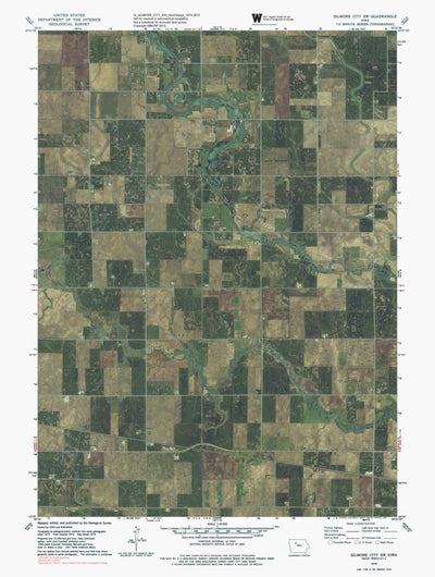 IA-GILMORE CITY SW: GeoChange 1973-2013 Preview 1