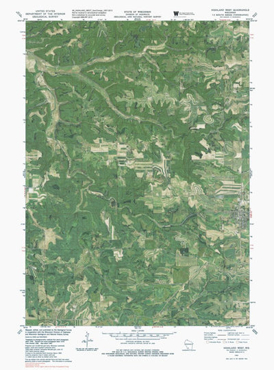 WI-HIGHLAND WEST: GeoChange 1957-2013 Preview 1