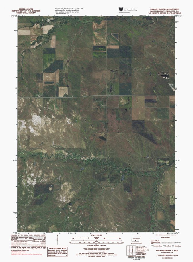SD-NELSON RANCH: GeoChange 1974-2014 Map by Western Michigan University ...